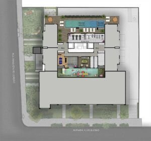 Implantação do 1º Pavimento